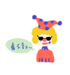 One of the golden hair clowns（個別スタンプ：22）