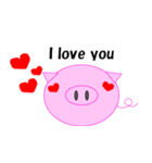 "Boota" of pig.（個別スタンプ：8）