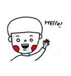 Naive white eyes（個別スタンプ：1）