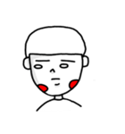 Naive white eyes（個別スタンプ：7）