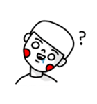 Naive white eyes（個別スタンプ：13）