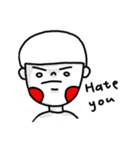 Naive white eyes（個別スタンプ：24）