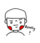 Naive white eyes（個別スタンプ：25）
