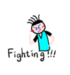 Five-strand-hair man's daily life（個別スタンプ：15）