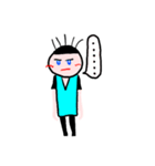 Five-strand-hair man's daily life（個別スタンプ：17）