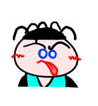 Five-strand-hair man's daily life（個別スタンプ：21）