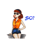 Wendy The Vintage Girl（個別スタンプ：7）
