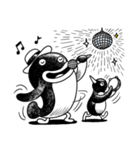 Penguin Planet BLACK 2（個別スタンプ：3）