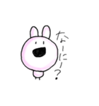 目が点。うさぎ（個別スタンプ：3）