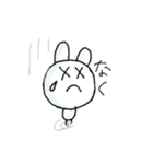 目が点。うさぎ（個別スタンプ：10）