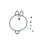 目が点。うさぎ（個別スタンプ：36）