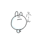 目が点。うさぎ（個別スタンプ：38）