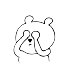 やる気のないくま（個別スタンプ：3）