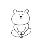 やる気のないくま（個別スタンプ：4）