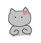 無表情のねこ（個別スタンプ：4）