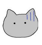 無表情のねこ（個別スタンプ：5）