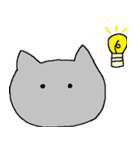 無表情のねこ（個別スタンプ：12）