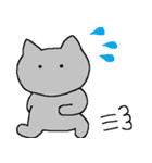 無表情のねこ（個別スタンプ：16）