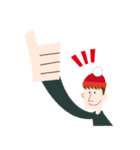 Knit hat boy（個別スタンプ：3）