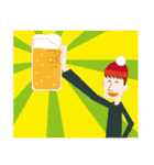 Knit hat boy（個別スタンプ：7）