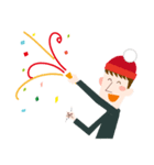 Knit hat boy（個別スタンプ：8）