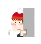 Knit hat boy（個別スタンプ：11）