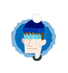 Knit hat boy（個別スタンプ：18）