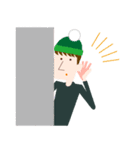 Knit hat boy（個別スタンプ：36）