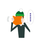 Knit hat boy（個別スタンプ：37）