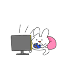 うさぎのゆるいスタンプ（個別スタンプ：37）