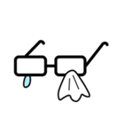 眼鏡のスタンプ（個別スタンプ：3）