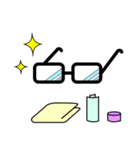 眼鏡のスタンプ（個別スタンプ：17）