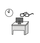 眼鏡のスタンプ（個別スタンプ：39）