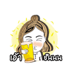 Girl Student Story（個別スタンプ：12）