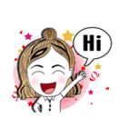 Girl Student Story（個別スタンプ：26）
