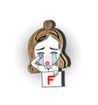 Girl Student Story（個別スタンプ：30）