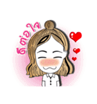 Girl Student Story（個別スタンプ：35）