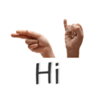 Real Hand and finger ASL sign (EN)（個別スタンプ：3）