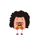 Egg head people（個別スタンプ：4）