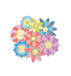優しいお花のスタンプ（個別スタンプ：40）