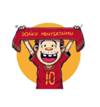 indonesian funny soccer stickers（個別スタンプ：1）