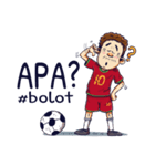 indonesian funny soccer stickers（個別スタンプ：3）