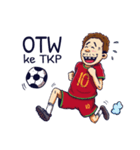 indonesian funny soccer stickers（個別スタンプ：4）