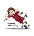 indonesian funny soccer stickers（個別スタンプ：6）