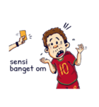 indonesian funny soccer stickers（個別スタンプ：7）