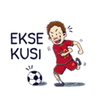 indonesian funny soccer stickers（個別スタンプ：11）