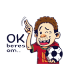 indonesian funny soccer stickers（個別スタンプ：18）