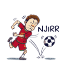 indonesian funny soccer stickers（個別スタンプ：32）