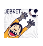 indonesian funny soccer stickers（個別スタンプ：36）