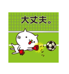 とても白い猫とサッカー（個別スタンプ：25）